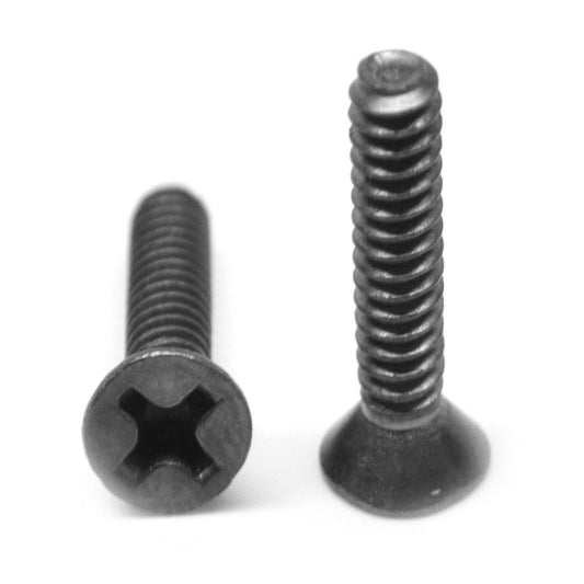 #6-32 x 2 Coarse Thread Machine Screw Phillips Flat Head Low Carbon Steel Black Oxide IEA5_D4MWK84