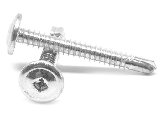 #10-16 x 2 Self Drilling Screw Square Drive K-Lath #3 Point Low Carbon Steel Zinc Plated Pk 2000 OPW3_I9DJN74