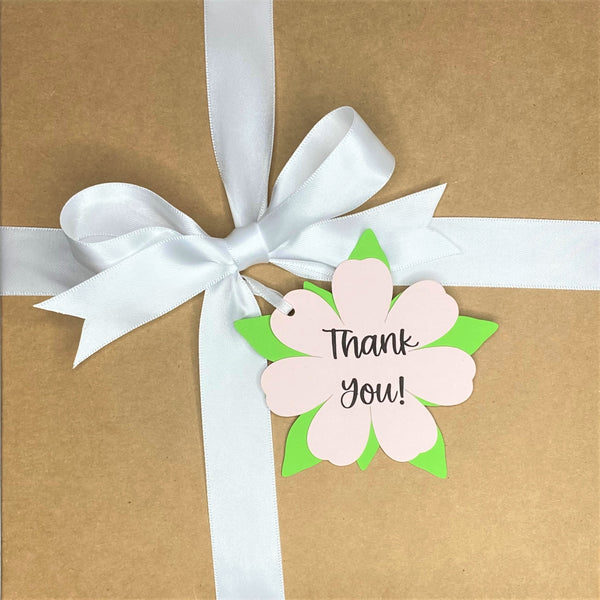 Gift Box and Tag- Thank You! (Flower)