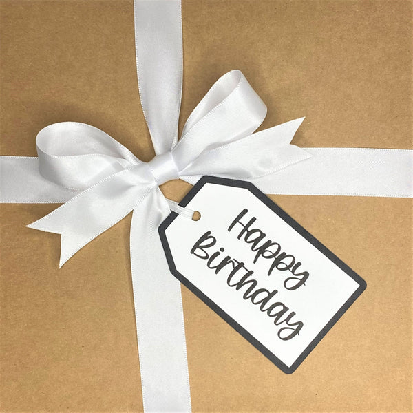 Gift Box and Tag- Happy Birthday