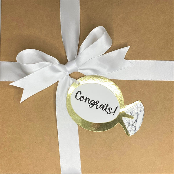 Gift Box and Tag- Congrats! (Ring)
