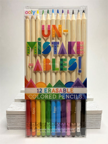 Erasable Colouring Pencils x12, Ages 3-5