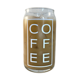 Iced Coffee Glass 16 oz. (Lid & Straw Additional)