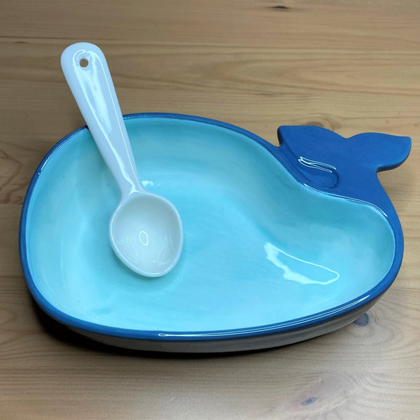 Whale Bowl & Spoon (Ceramic)